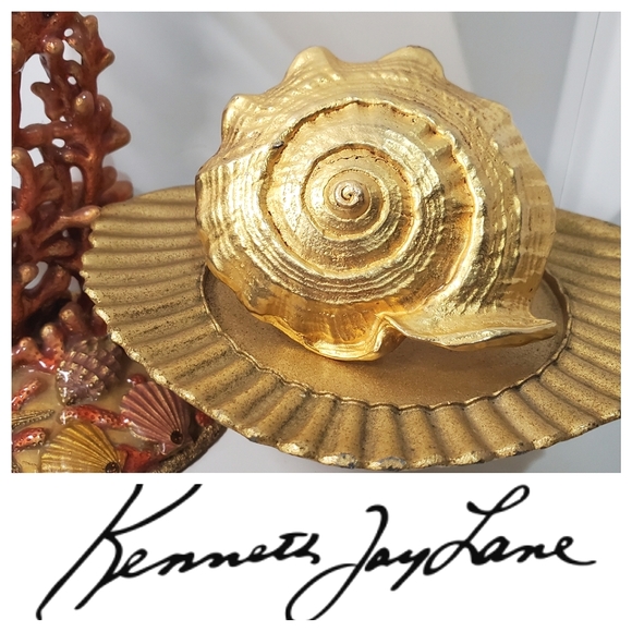 Ultra Rare Vintage KENNETH LANE Massive Seashell Brooch - Picture 1 of 5